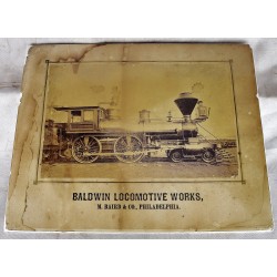 Steam Engine : Baldwin Locomotive Works, M. Baird & Co., Philadelphia (Albumen Photograph)